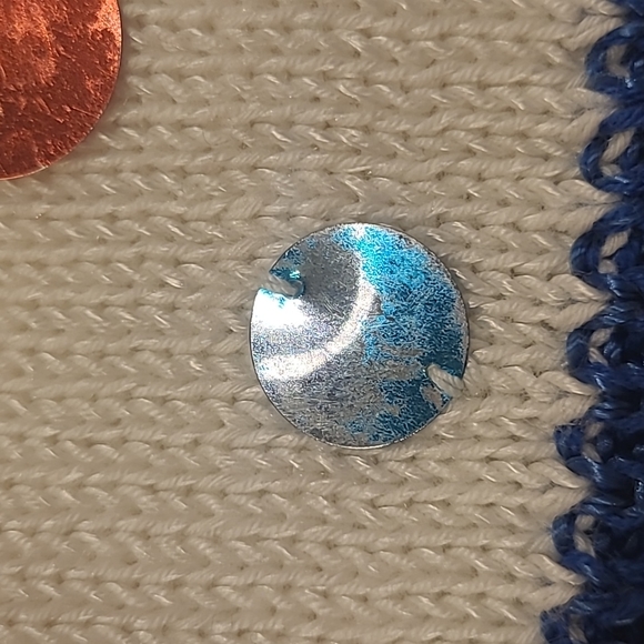 Vintage 80s sweater with multicoloured circles. - Picture 11 of 11